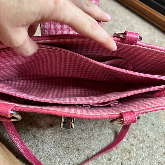 Isabella Fiore Rare Pink Weave Purse like new - Picture 7 of 10
